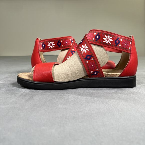 Alegria Lucia Red LUC-7764 Sandal Women Size 38 8-8.5 Benefits Charity - Picture 8 of 16